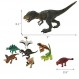 Taken All 30피스 공룡 장난감 세트 - 사실적인 인물, 나무, 바위, 계란, 둥지 - 소년 소녀에게 이상적