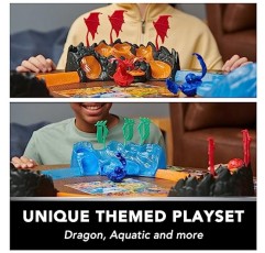 Octogan, Aquatic Clan 테마, 맞춤형 액션 피규어, 트레이딩 카드 및 플레이 세트가 포함된 Bakugan 트레이닝 세트, 남아 및 여아 6 이상용 어린이 장난감