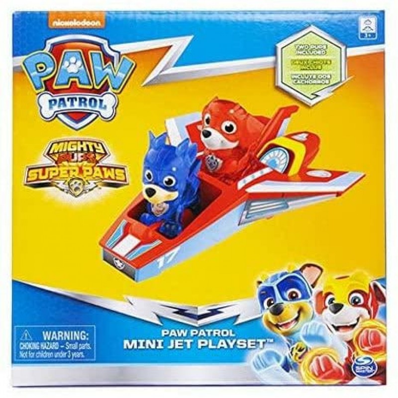 체이스와 마샬이 포함된 니켈로디언 Paw Patrol 미니 제트 플레이 세트