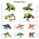 10PCS 개구리 장난감 피규어, 플라스틱 고무 숲 동물 인형 어린이를위한 현실적인 우드랜드 열대 우림 동물 피규어, 개구리 케이크 토퍼 정원 화분 식물 장식