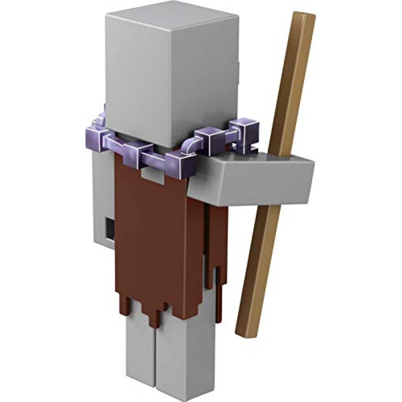 Mattel Minecraft Dungeons 3.25인치 수집용 전투 피규어 및 액세서리, 비디오 게임 기반, 6세 이상 남아 및 여아를 위한 상상력 넘치는 이야기 놀이 선물