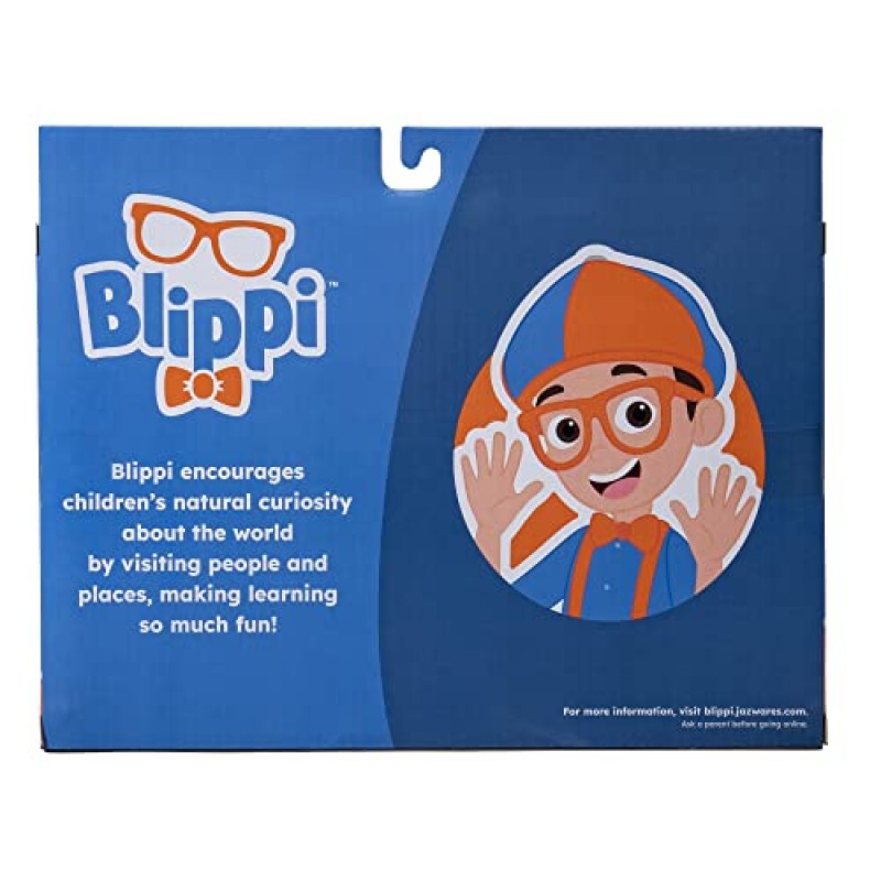 Blippi 미니 모빌 8팩, 2인치 독특한 미니 모빌 1개와 2인치 밝은 색상의 미니 모빌 7개 포함