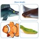 RCOMG 8PCS 바다 동물 피규어, 어린이를위한 플라스틱 바다 동물 인형 장난감 유아, 현실적인 해양 생물 교육 장난감 파티 호의 케이크 토퍼
