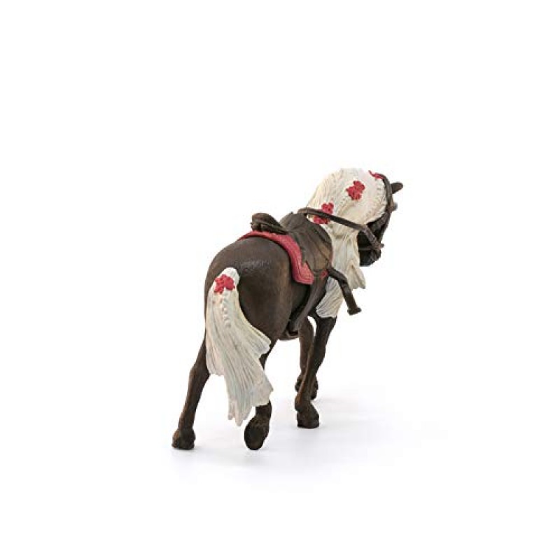 Schleich Horse Club 록키 마운틴 호스 쇼 암말 입상 - 소녀와 소년을 위한 말 장난감 세트, 소년과 소녀를 위한 사실적인 쇼 품질의 동물 농장 체험 및 액세서리, 5세 이상 어린이를 위한 선물