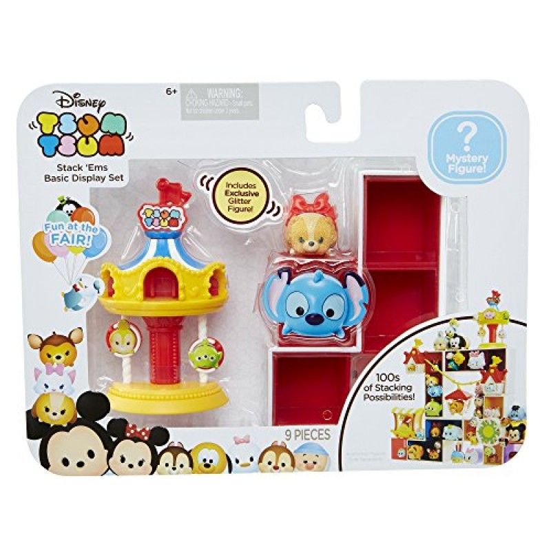 Tsum Tsum Fun At The Fair 기본 디스플레이 플레이 세트, 핑크, 원 사이즈