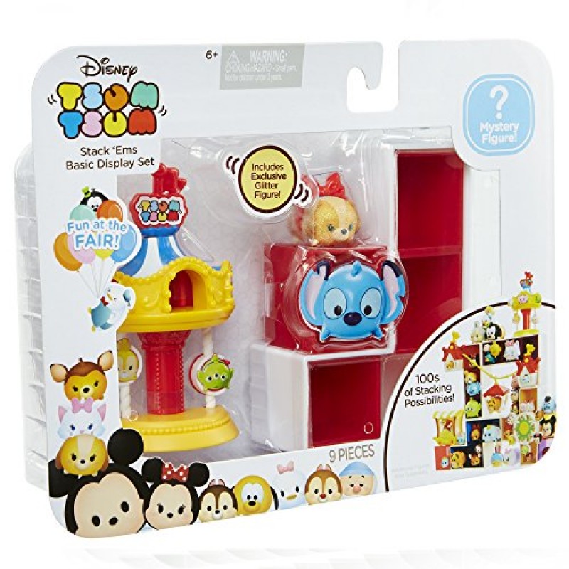 Tsum Tsum Fun At The Fair 기본 디스플레이 플레이 세트, 핑크, 원 사이즈