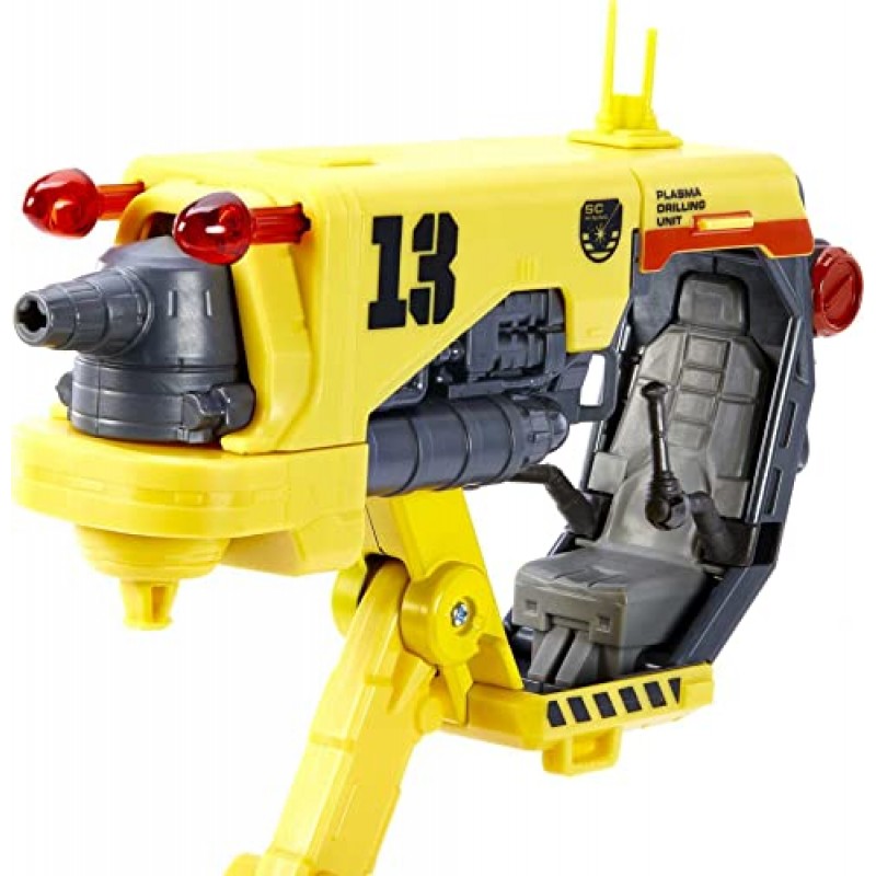Mattel Lightyear Toys 차량 장난감, 플라즈마 드릴 5인치 규모, 들어올릴 수 있는 섀시 및 교체 가능한 블래스터