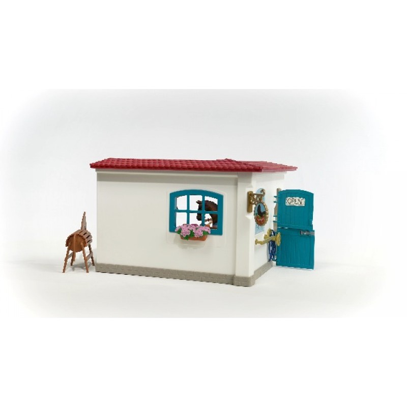 Schleich Horse Club — 말 상점, 67피스 압정 상점 말과 라이더가 포함된 말 놀이 세트, 5~12세 어린이를 위한 농장 놀이 세트