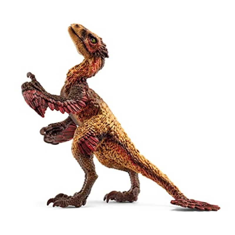 Schleich Dinosaurs 과학자 조각상 플레이 세트가 포함된 현실적인 다코타랍토르 및 트럭 - 소년 소녀용 과학자가 포함된 공룡 액션 피규어 및 차량, 4세 이상 어린이를 위한 선물