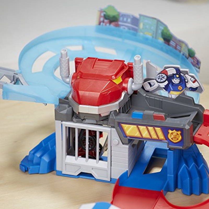 Playskool Heroes Transformers Rescue Bots Flip Racers Chomp and Chase Raceway, 표준 포장