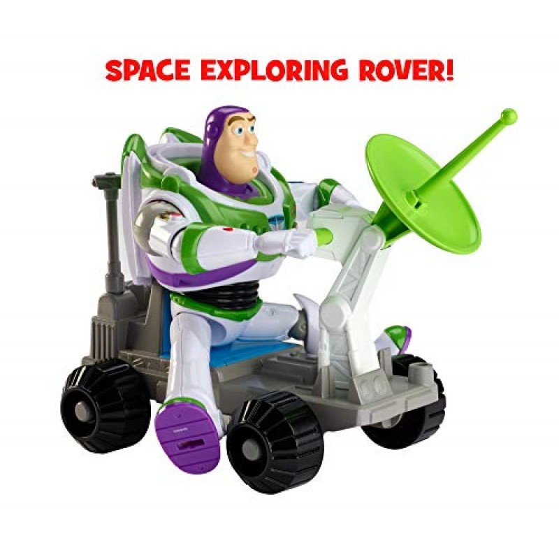 Disneypixar 토이 스토리 버즈 라이트이어의 스타 커맨드 장난감 우주선, 21인치 X 20인치, 버즈 라이트이어 피규어, 조명, 2차 차량, 움직이는 부품 및 발사체 포함