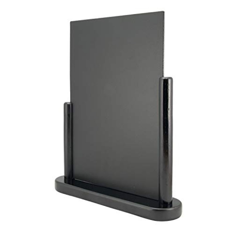 Securit Elegant Tabletop Blackboard Model A4 검정 & 흰색 액체 분필 마커 4개 세트 파인 팁