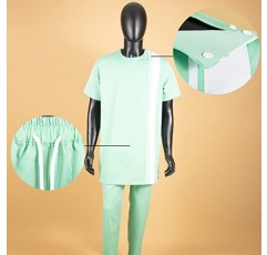남성용 아프리카 정장 셔츠 및 바지 2 피스 세트 앙카라 복장 플러스 사이즈 캐주얼 복장 Tracksuit