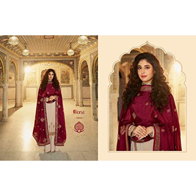 Designerharsha 무거운 자수 작업 파키스탄 인도 착용 Shalwar Kameez Palazzo Dupatta 정장