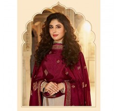 Designerharsha 무거운 자수 작업 파키스탄 인도 착용 Shalwar Kameez Palazzo Dupatta 정장