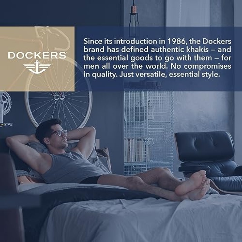 Dockers 남성 속옷 코튼 스트레치 복서 브리프 남성용 팩 4개