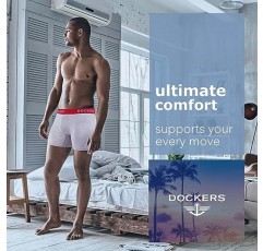 Dockers 남성용 복서 브리프 통기성 면 속옷 남성용 팩 5개