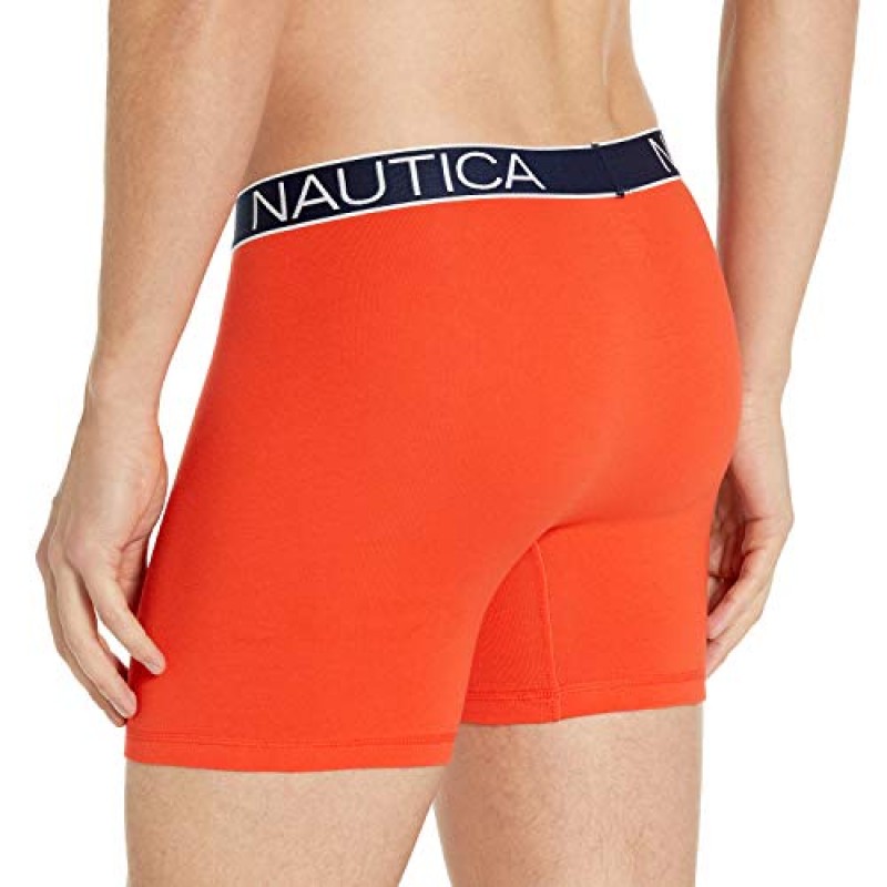 Nautica 남성용 3팩 코튼 스트레치 복서 브리프