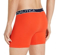 Nautica 남성용 3팩 코튼 스트레치 복서 브리프