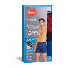 Hanes 남성 토탈 서포트 파우치 복서 브리프