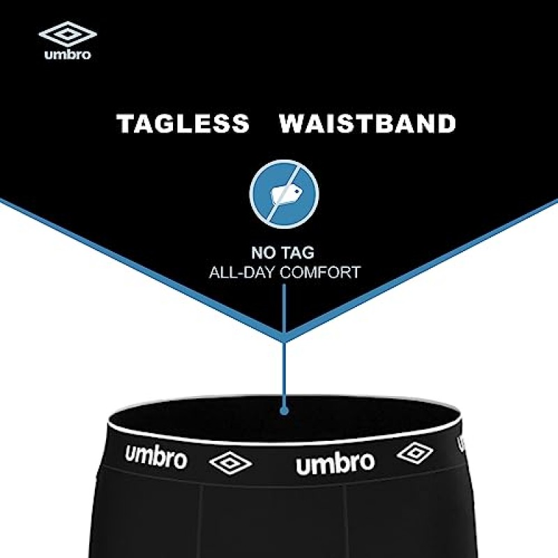 Umbro 남성용 퍼포먼스 복서 브리프 - 남성용 통기성 편안한 부드러운 속옷 팩, 수분 흡수 남성용 속옷