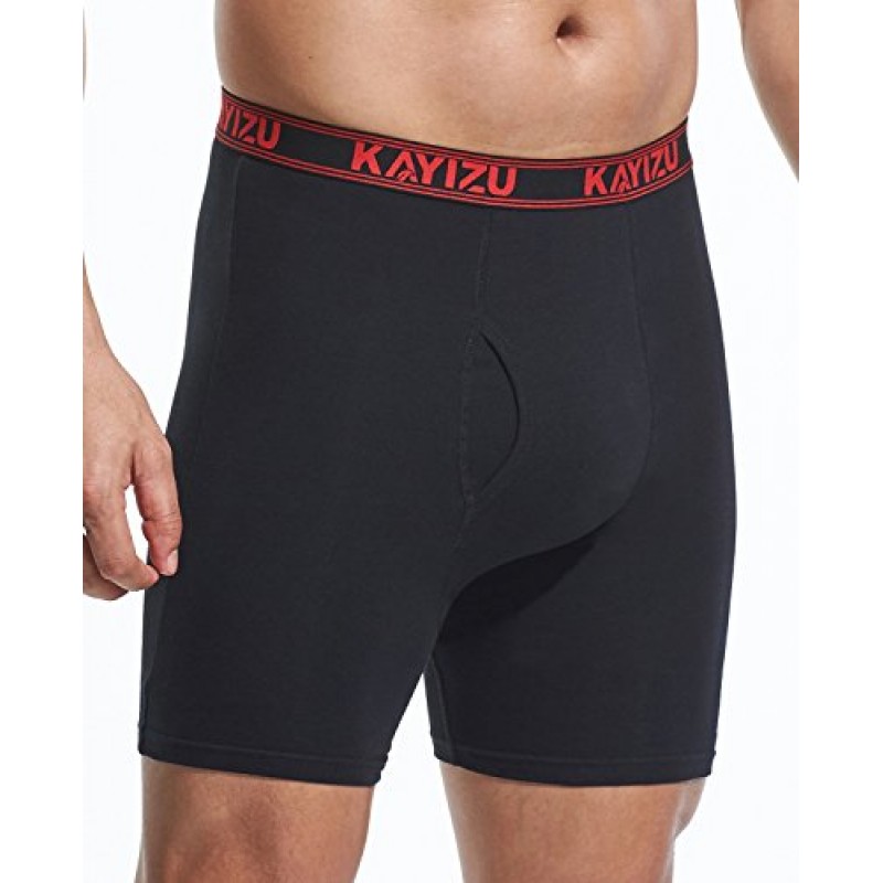 KAYIZU 브랜드 남성 속옷 Ultimate Soft Cotton Boxer Brief (6팩)