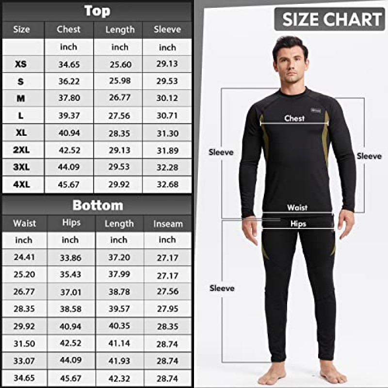 Romision 남성용 열 속옷 Long Johns 양털 안감 사냥 장비 하단 탑 세트 기본 레이어 추운 날씨 XS-4XL