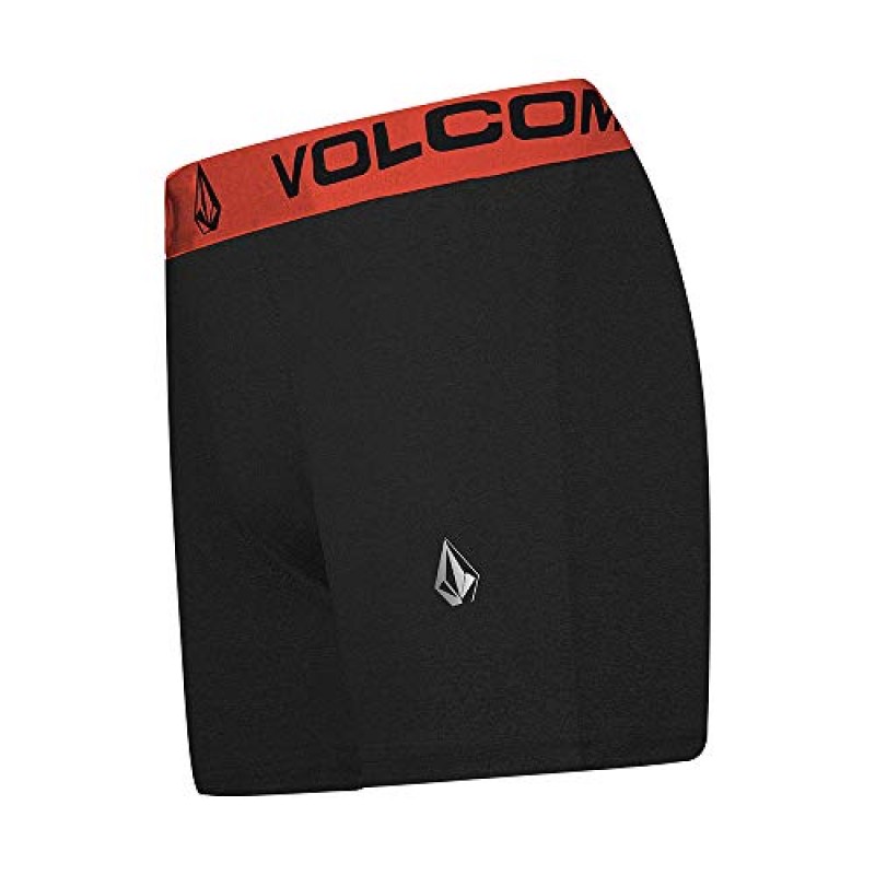 Volcom 남성 복서 브리프 4팩 폴리 스판덱스 퍼포먼스 복서 브리프 속옷