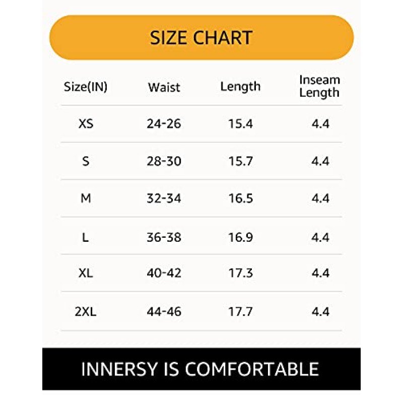 INNERSY 남성 코튼 니트 복서 반바지 루즈핏 소프트 라운지 속옷 4팩