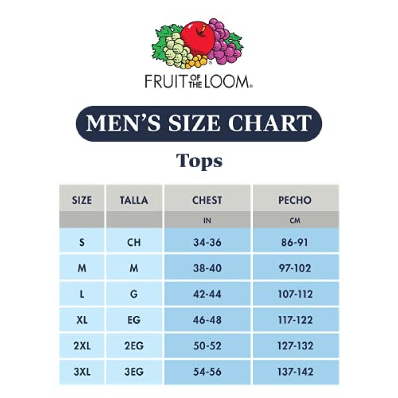 Fruit of the Loom 남성용 에버소프트 면 반소매 포켓 티셔츠, 통기성 및 태그 없음