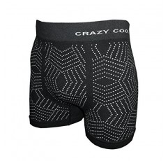 Crazy Cool® 남성용 편안하고 재미있는 나일론 심리스 짧은 복서 6팩