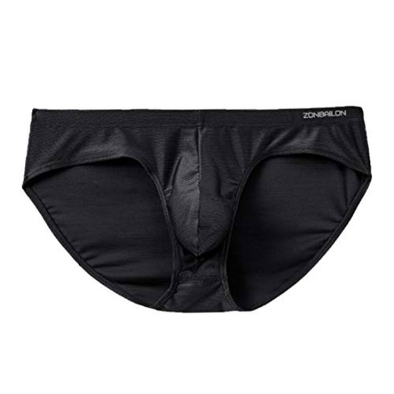 ZONBAILON 남성 속옷 브리프 팩 섹시한 벌지 강화 볼 파우치 남성용 저층 비키니 팬티 M L XL 2XL 3XL