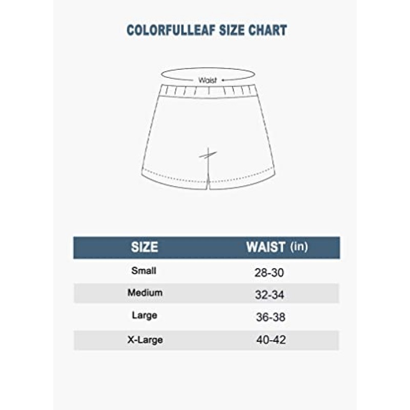 COLORFULLEAF 남성 복서 속옷 부드러운 코튼 클래식 니트 복서 노출 허리띠 태그 프리 스트레치 복서 반바지 2팩