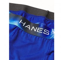 Hanes Ultimate 남성용 스포츠 X-Temp 초경량 롱 레그 복서 브리프 4팩, 각종, 대형