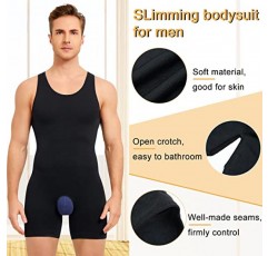 SOLCYSX Mens 민소매 전신 셰이퍼 속옷 슬리밍 압축 바디 슈트 Shapewear Tummy Control Fajas Para Hombres