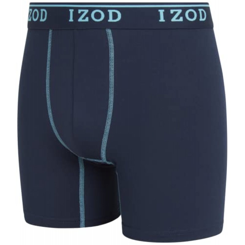 IZOD 남성 속옷 - 컴포트 파우치가 포함된 퍼포먼스 스트레치 복서 브리프(3팩)