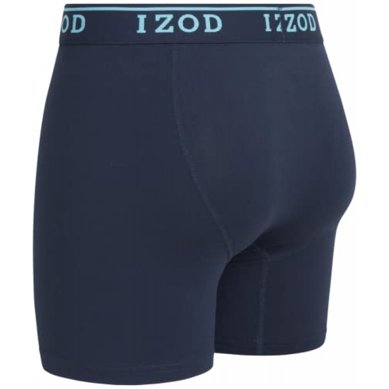 IZOD 남성 속옷 - 컴포트 파우치가 포함된 퍼포먼스 스트레치 복서 브리프(3팩)