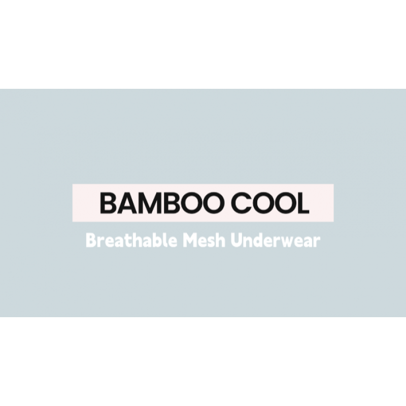 BAMBOO COOL 남성용 쿨 통기성 메쉬 속옷 수분 흡수 대나무 비스코스 복서 브리프 성능 4 팩