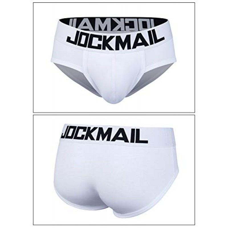 JOCKMAIL 남성용 브리프 스포츠 통기성 속옷 섹시한 파우치 복서 브리프