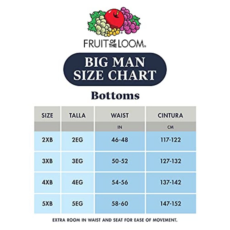 Fruit of the Loom 남성용 통기성 속옷, 빅 맨 - 면 메쉬 - 다양한 색상 - 복서 브리프, 5XB
