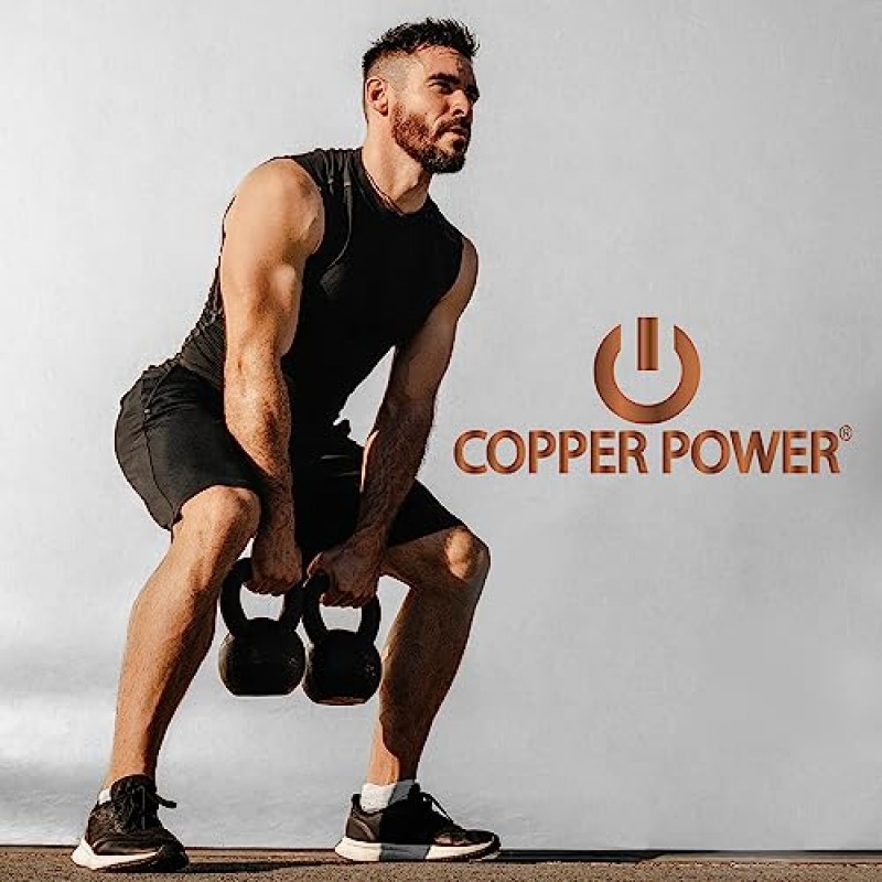 Copper Power 남성용 퍼포먼스 복서 브리프 - 남성용 통기성 편안한 속옷 팩, 수분 흡수 남성용 속옷