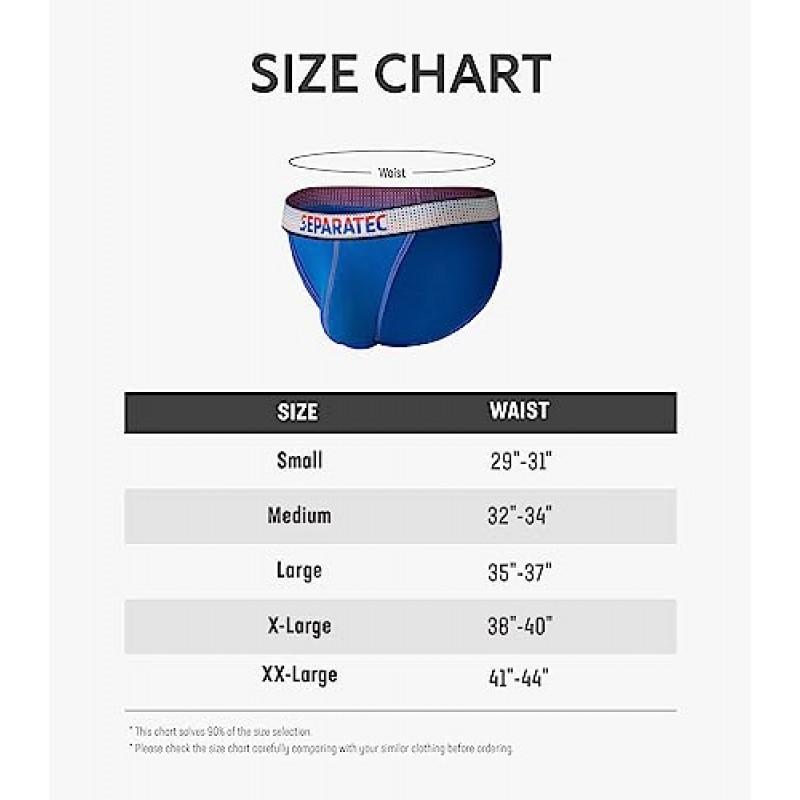 Separatec 남성용 비키니 브리프 프리미엄 소프트 코튼 모달 벌지 강화 듀얼 파우치 속옷 3팩