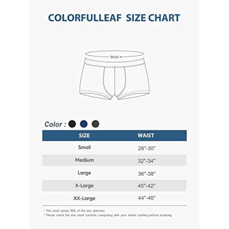 COLORFULLEAF 남성용 복서 브리프 부드러운 대나무 스트레치 속옷 오픈 플라이 태그리스 언더팬츠 레귤러 레그 4 팩