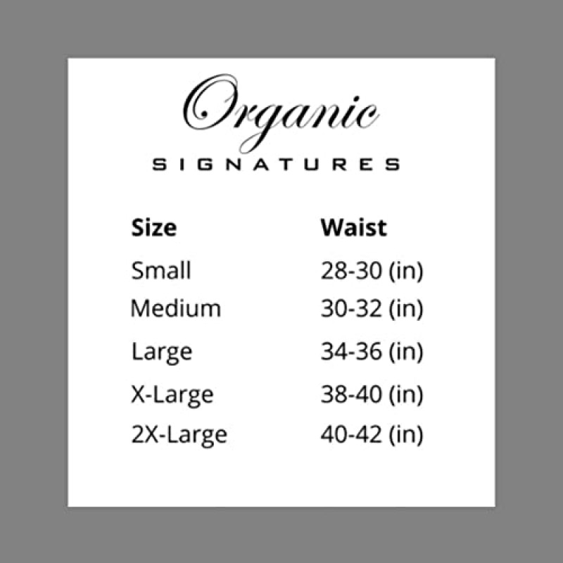 Organic Signatures 3팩 부드럽고 편안한 남성용 100% 유기농 면 박서 브리프