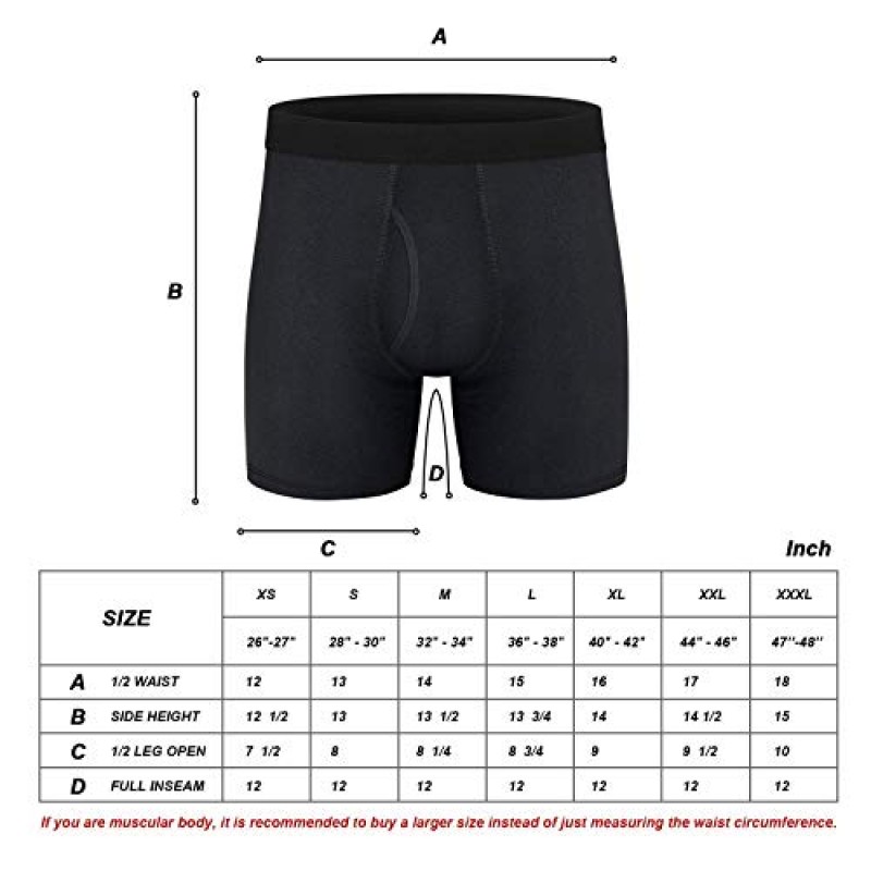 CONKEND 남성 속옷 코튼 복서 브리프 편안한 통기성 6