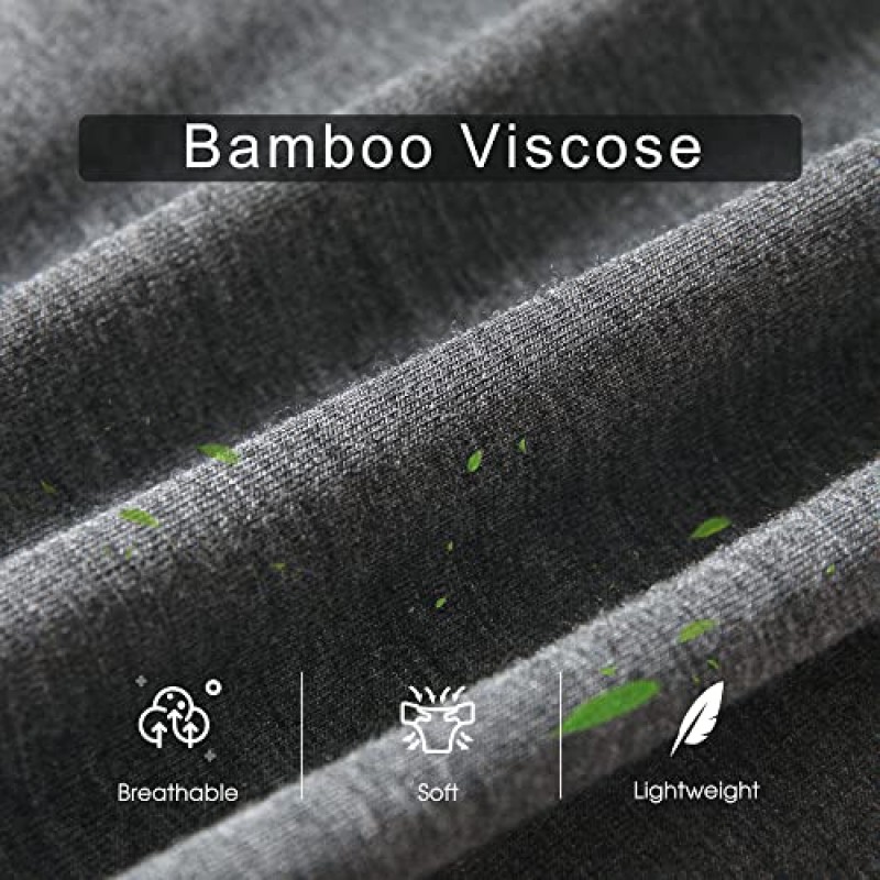 BAMBOO COOL 남성 속옷 복서 브리프 7팩 통기성과 부드러운 대나무 비스코스, 남성용 플라이 속옷