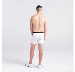 SAXX 남성 속옷 - 논스톱 스트레치 코튼 복서 브리프 플라이 5팩, 파우치 지원 내장 - 남성용 속옷