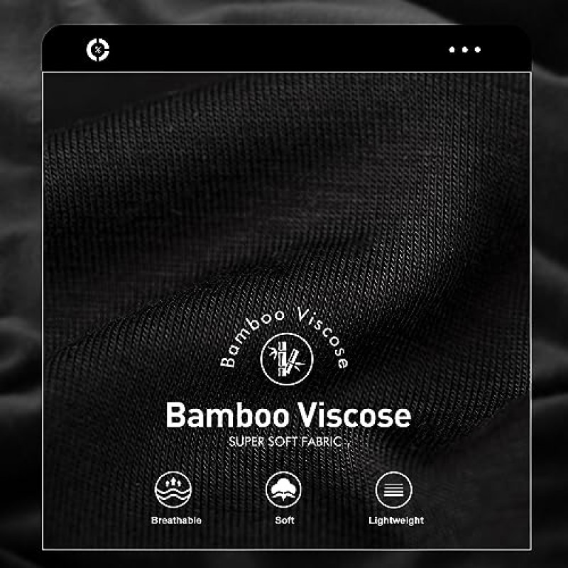 BAMBOO COOL 남성 속옷 브리프 소프트 통기성 대나무 팬티 속옷 컨투어 파우치 No Fly 남성용 팬티