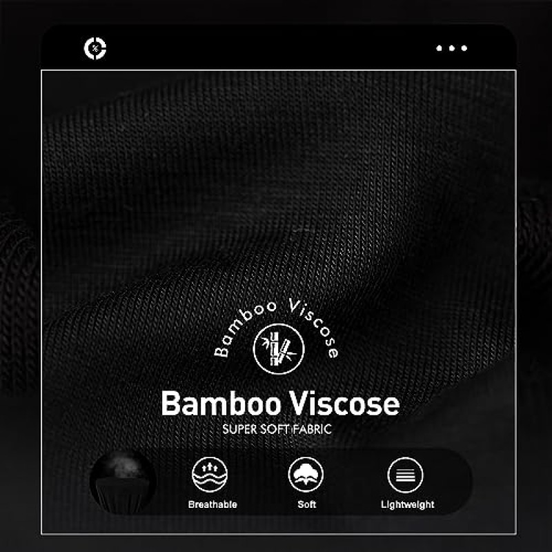 BAMBOO COOL 남성 속옷 브리프 대나무 비스코스 Coverd 허리띠 컴포트 소프트 속옷 (컨투어 파우치 브리프 팩 포함)