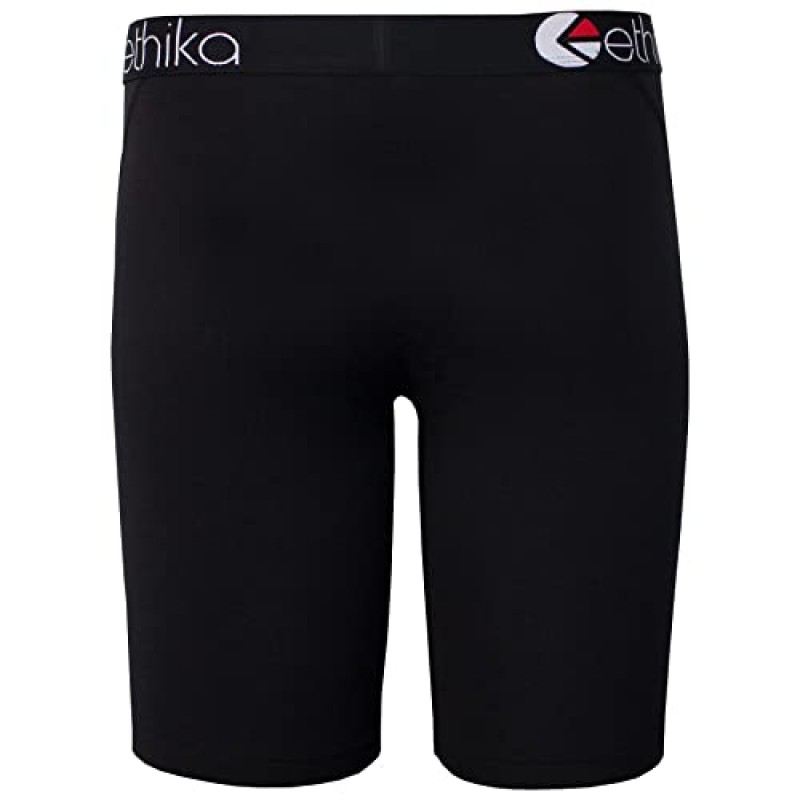 Ethika 남성 스테이플 복서 브리프 | 5팩 블랙아웃